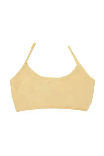 Qizlar uchun rangli 6 dona paxtadan tayyorlangan padsiz yarim atlet mashg'ulot sudyeni yosh qiz - 4