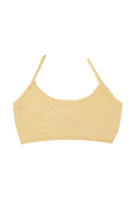 Qizlar uchun rangli 6 dona paxtadan tayyorlangan padsiz yarim atlet mashg'ulot sudyeni yosh qiz - 4