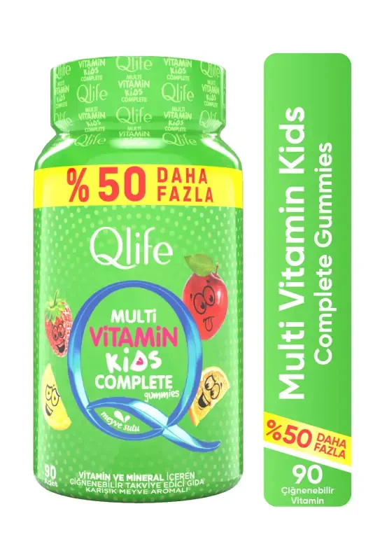 Qlife Multivitamin Kids Complete Gummies 60 Chewable Tablets - 7
