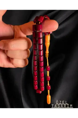 Qo'l bilan ishlangan olov kehribar tasbeh. Yuqori sifat va zamonaviy dizayn. - ERBAB I KEHRIBAR (1)