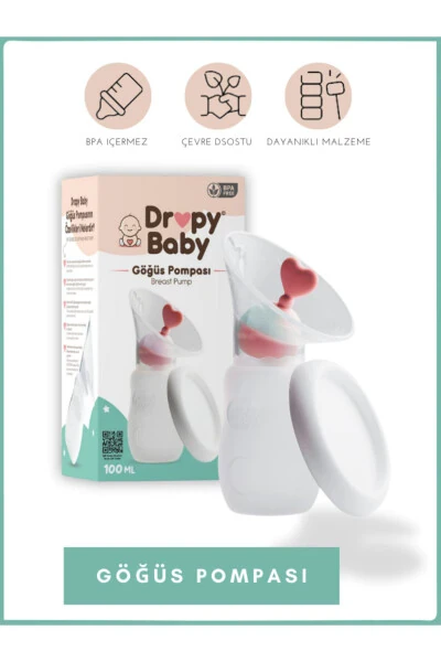 Qo'l bilan sut sog'uvchi nasos, ona va bola uchun buyumlar, emizish aksessuarlari - DROPY BABY (1)