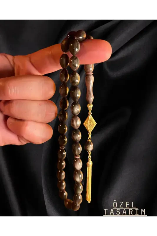 Qoʻlda ishlangan yongʻoq tosh tespix — kumush dizayn va hashamat - 2