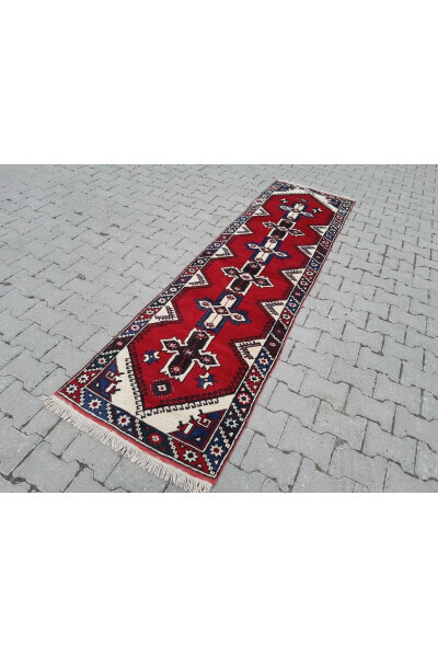 Qo‘lda To‘qilgan Jun Paxmoqli Yo‘l Gilimi - 77x280 Sm - Rnr103 - 3