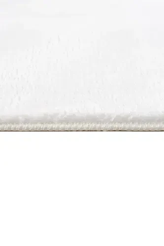 Qor-oq post dokuma gilam peluş quyon tukidek antibakterial tuyg'u-Qor-oq - 3