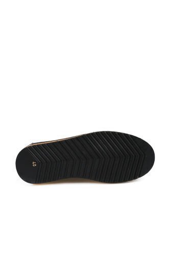 Qora 100% teri bog'ichli Eva taglikli kundalik poyabzal - 4