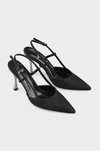 Qora ayol poshnali poyabzal - ELLE SHOES (1)