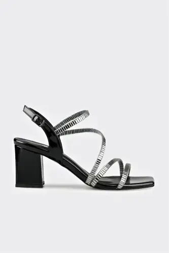 Qora ayollar kundalik sandalet - 1