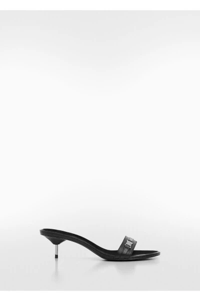 Qora ayollar sandaleti 67033699 - MANGO