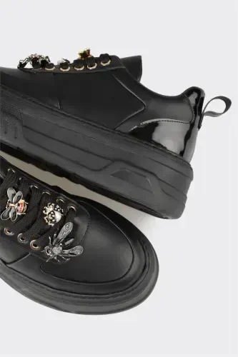 Qora ayollar sport poyafzali - Qora - 5