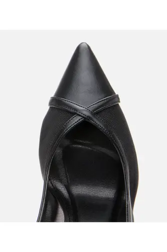 Qora ayollar toʻrli stiletto - QORA - 4
