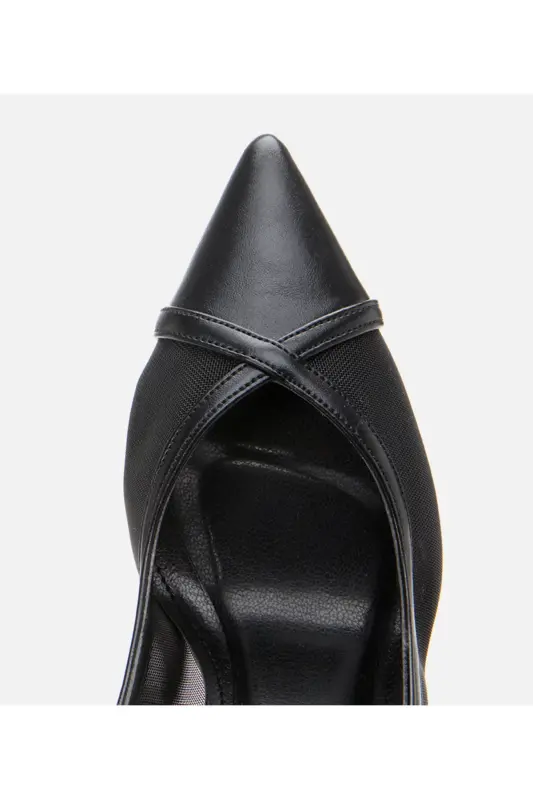 Qora ayollar toʻrli stiletto - QORA - 4