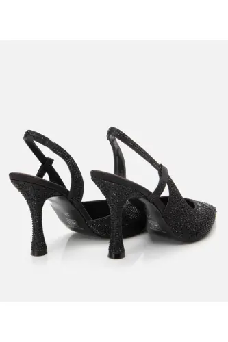 Qora ayollar toshli stiletto - 6