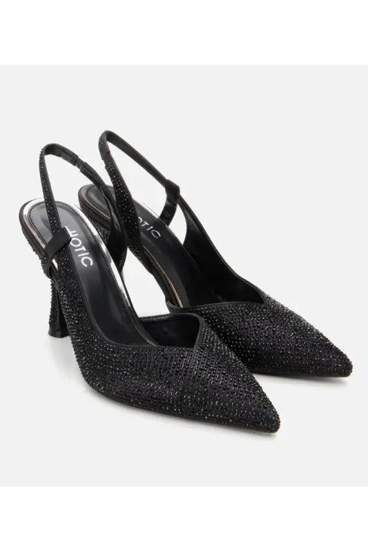Qora ayollar toshli stiletto - 2