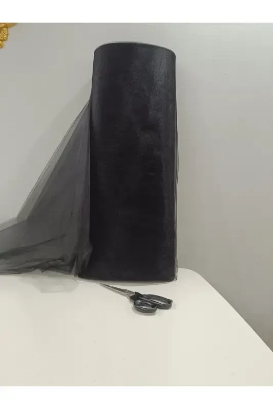 Qora bezakli to'r, bochcha Sez Gelin Kuyov So'z Noshon Nikoh Konvoyi Eshik Chamadon Sovg'a Bezaklari, 100x300-Qora - 1