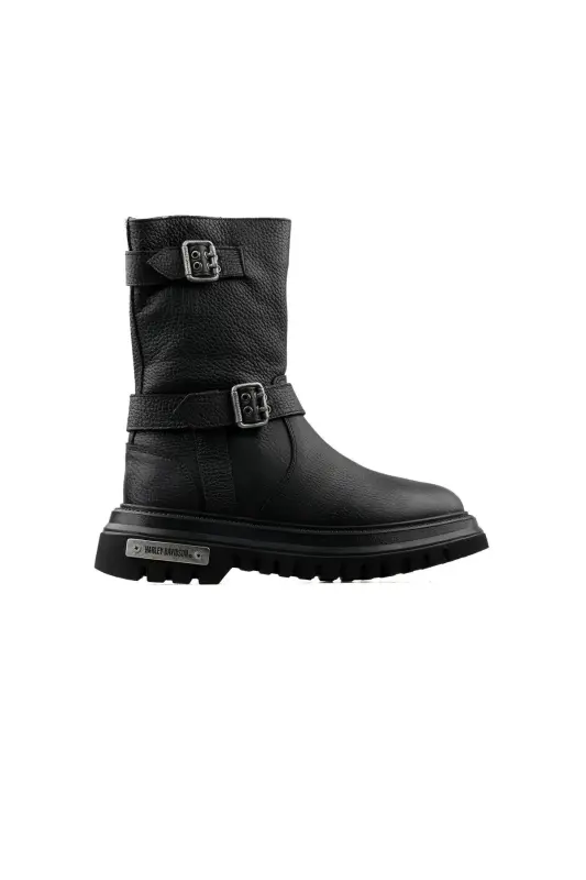 Qora charm ayollar etiklari Bootie TIBBIY TABAN HAQIQIY TERI ENG KO'P TAVSIYA ETILGAN MODEL-qora Saxroi - 4