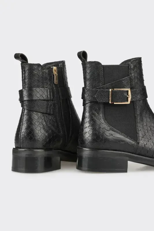 Qora charm ayollar klassik etik - 4