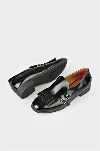 Qora charm ayollar kundalik poyafzali - 3