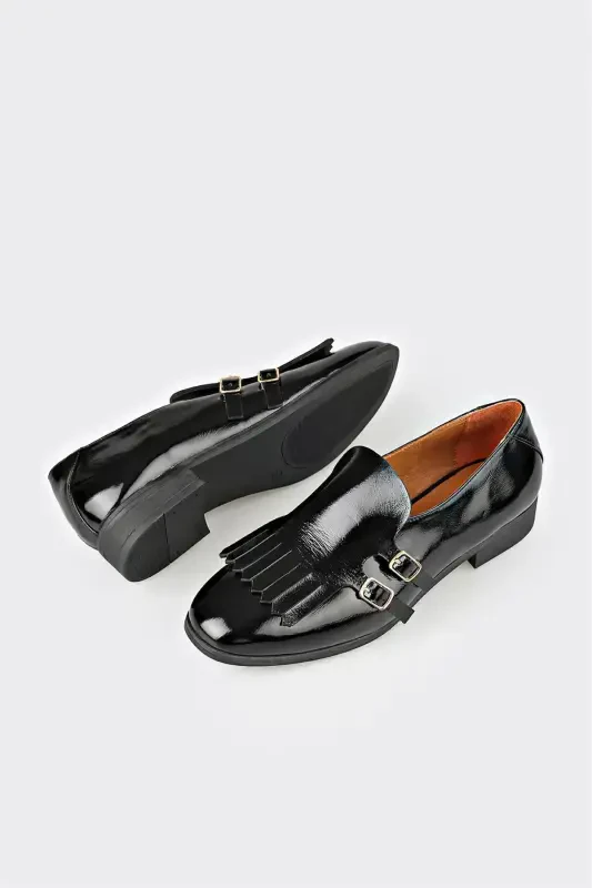 Qora charm ayollar kundalik poyafzali - 3