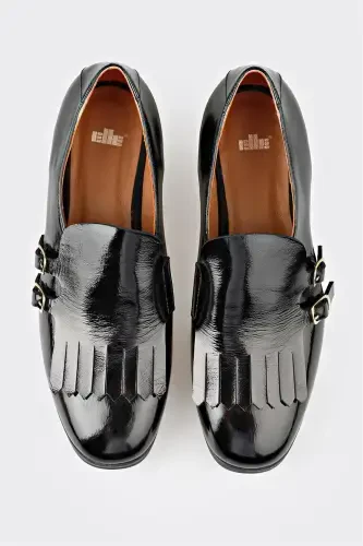 Qora charm ayollar kundalik poyafzali - 4