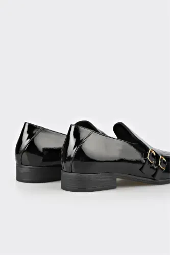 Qora charm ayollar kundalik poyafzali - 5