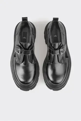 Qora charm ayollar kundalik poyafzali - 4