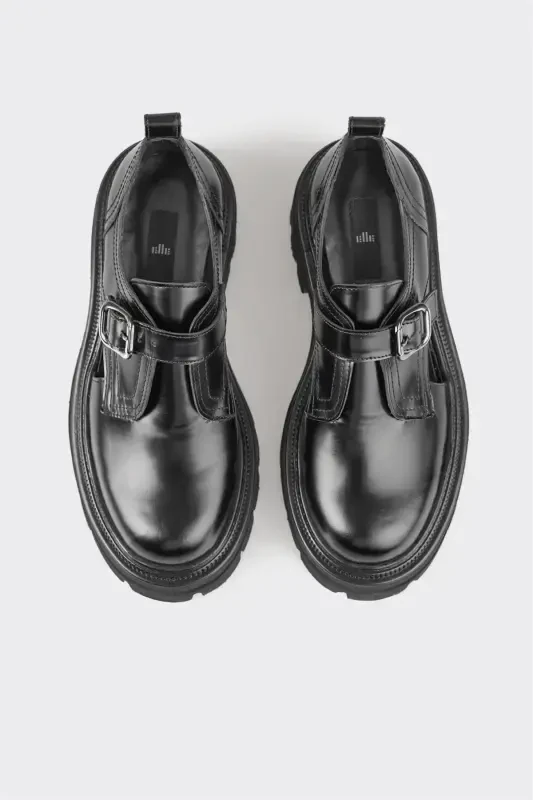 Qora charm ayollar kundalik poyafzali - 4