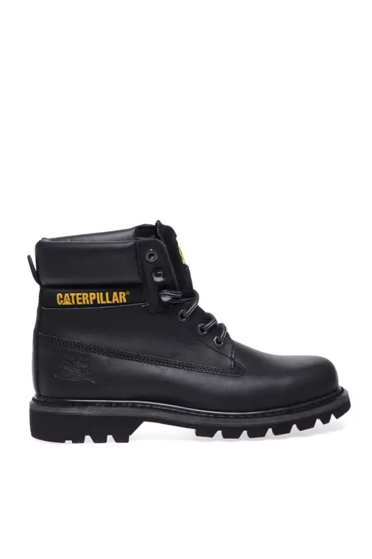 Qora charm erkaklar etiklari 015M100031-QORA - 1