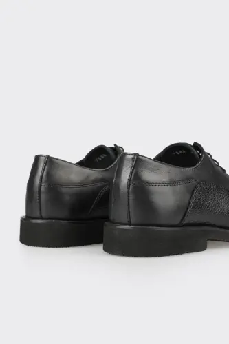 Qora charm erkaklar kundalik poyabzali - 5