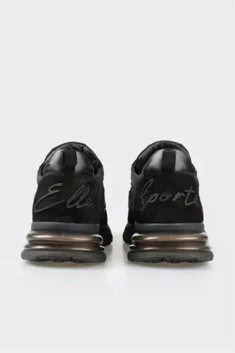 Qora charm erkaklar sport poyafzali - 5