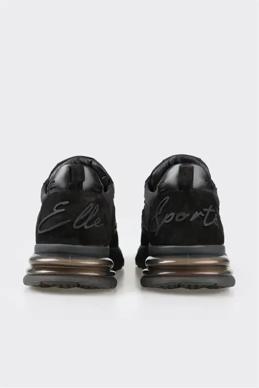 Qora charm erkaklar sport poyafzali - 5