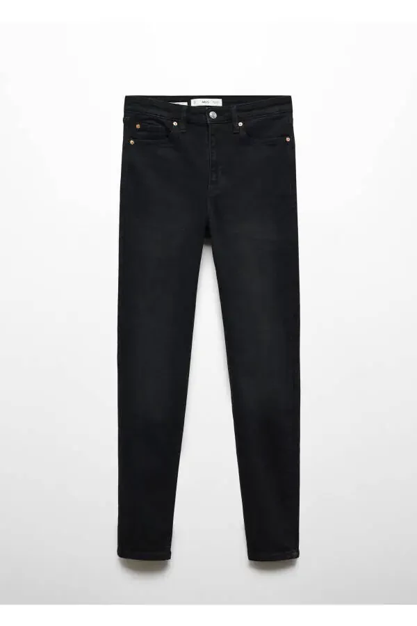 Qora denim ayollar shim 67050291 - 3