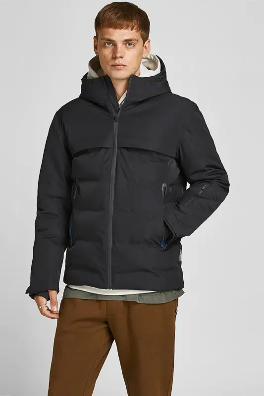 Qora erkaklar uchun puffa ko'ylagi 12225287_jcotarwın - JACK & JONES