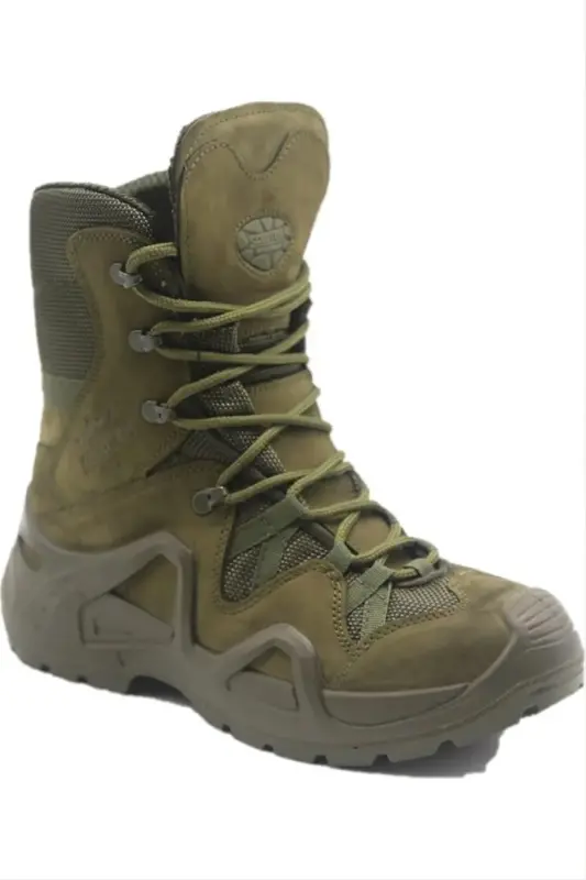 Qora harbiy etik WATERPROOF qishki erkaklar trekking krossovkasi Suv va sovuq o'tkazmaydigan termal taktik etik - xaki - 3