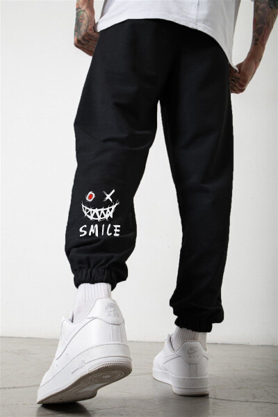 Qora Jogger Shimlari - Oyoqda Chop etish Tafsilotlari - DUBU BUTİK