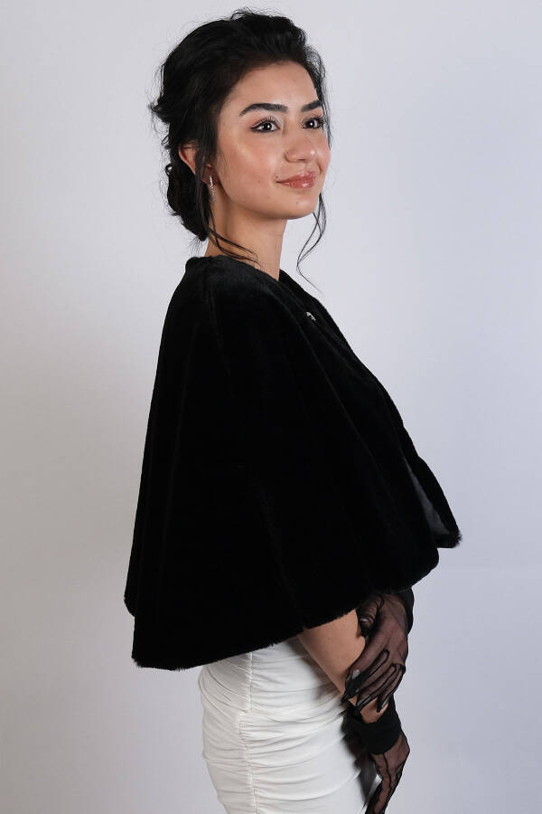 Qora kelin Bolero Etol Broşli Kelin Mo'yna - 5