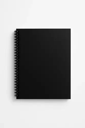 Qora Kraft qopqog'i bilan chiziqsiz daftar - FARK TANITIM (1)