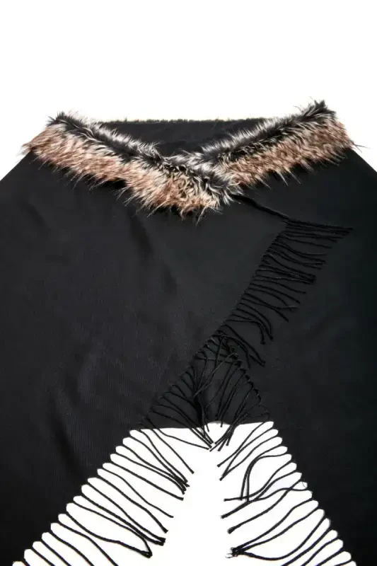 Qora-kulrang Poncho NW11387 - 7