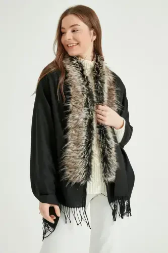 Qora-kulrang Poncho NW11387 - BÜYÜKBEDENIZ (1)