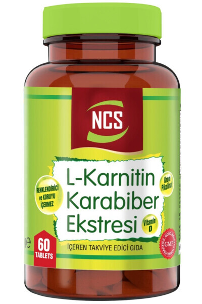 Qora murchi ekstrakti L-karnitin 60 tablet - NCS