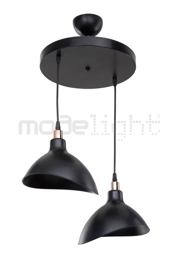 Qora Osilib Turgan Chandelier Yotoq Xonasi Mehmonxona Oshxona Koridor Chiroq - 2