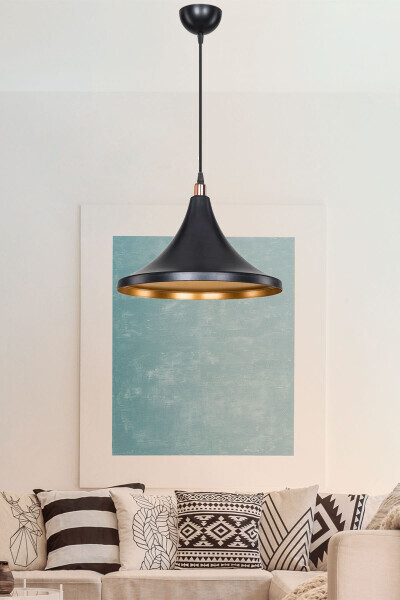 Qora Osilib Turuvchi Chandelier Yotoq Xonasi Mehmonxona Oshxona Koridor Chiroq 