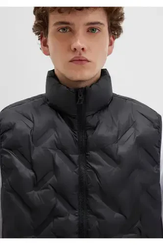 Qora Puffer Jilet - 5