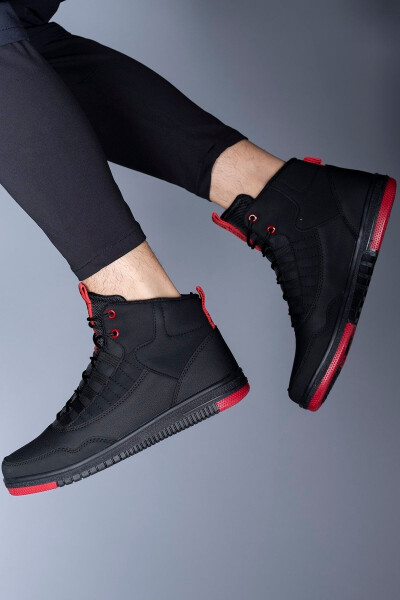 Qora Qizil Erkaklar Sneaker Bot 00122262 - 11