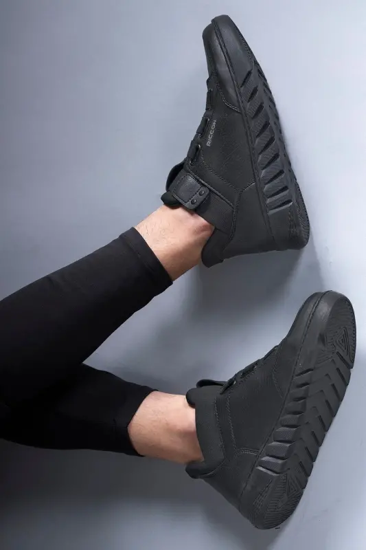 Qora Qora Unisex Sneaker Bot 0012383 - 6