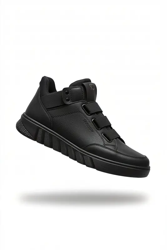 Qora Qora Unisex Sneaker Bot 0012383 - 8