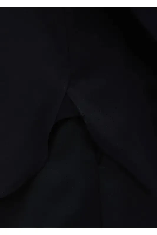 Qora rangli Regular Fit dazmollashni talab qilmaydigan to'qima klassik 100% paxta ko'ylak - 5