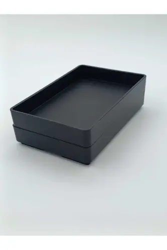 Qora Skogsviken 2 dona hammom palatasi, qora plastik - 3