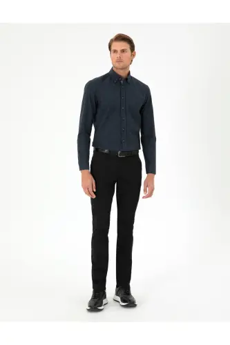 Qora Slim Fit Asosiy Kanvas Shim 50292522-VR046-QORA 
