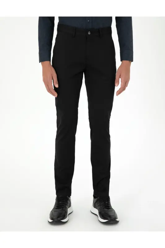 Qora Slim Fit Asosiy Kanvas Shim 50292522-VR046-QORA - 2