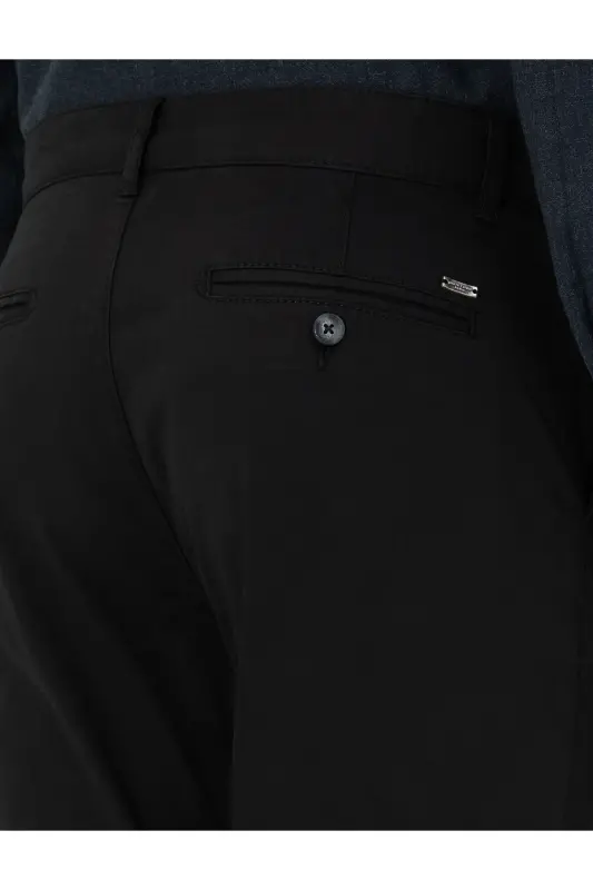 Qora Slim Fit Asosiy Kanvas Shim 50292522-VR046-QORA - 6